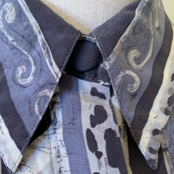 Vintage Silk Animal Print Blouse - Picture 2 of 4